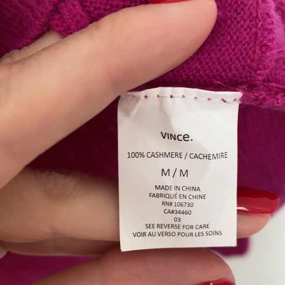 Vince Pink Cashmere Knit - Picture 3 of 6